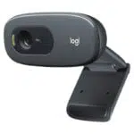 Logitech C505 HD Webcam with 720p resolution and adjustable clip for easy mounting