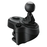 Logitech Driving Force Shifter with black leather gear knob and side buttons for G29 and G920 racing wheels