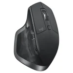 Logitech MX Master 2S wireless mouse with side buttons and scroll wheel, shown from the right side.