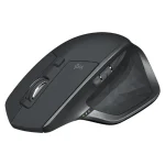 Logitech MX Master 2S wireless mouse with ergonomic design, side buttons, and scroll wheel.