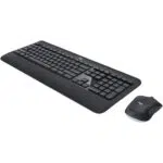 Logitech MK540 wireless keyboard with mouse, featuring a sleek black design and standard key layout.