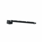 Black Logitech MX Keys S keyboard side view showing low profile design and key layout